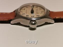 Vintage Rare Ww2 Era All Stainless Steel Ladies Swiss Watch Girard Perregaux