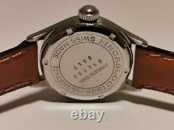 Vintage Rare Ww2 Era All Stainless Steel Ladies Swiss Watch Girard Perregaux