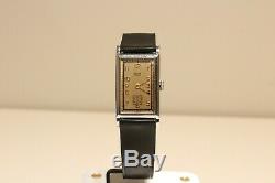 Vintage Rare Ww2 Era Rectangular Men's Swiss Watch Ancre Suisse 15j. /mint