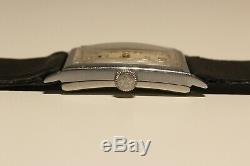 Vintage Rare Ww2 Era Rectangular Men's Swiss Watch Ancre Suisse 15j. /mint