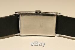 Vintage Rare Ww2 Era Rectangular Men's Swiss Watch Ancre Suisse 15j. /mint