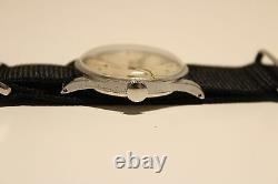 Vintage Rare Ww2 Era Sub Second Men's Swiss Mechanical Watch Recta