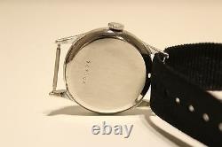 Vintage Rare Ww2 Era Sub Second Men's Swiss Mechanical Watch Recta