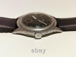 Vintage Rare Ww2 German Army Military 34mm Men's Swiss Watch Buren Grand Prix
