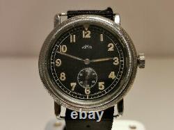 Vintage Rare Ww2 Military Pilots Aviator 40mm Men's Swiss Watch Homis 15 J