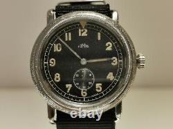 Vintage Rare Ww2 Military Pilots Aviator 40mm Men's Swiss Watch Homis 15 J