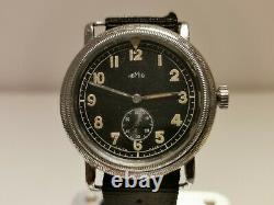 Vintage Rare Ww2 Military Pilots Aviator 40mm Men's Swiss Watch Homis 15 J