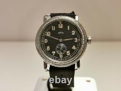 Vintage Rare Ww2 Military Pilots Aviator 40mm Men's Swiss Watch Homis 15 J