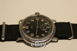 Vintage Rare Ww2 Military Pilots Aviator 40mm Men's Swiss Watch Homis 15 J