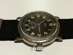 Vintage Rare Ww2 Military Pilots Aviator 40mm Men's Swiss Watch Homis 15 J