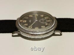 Vintage Rare Ww2 Military Pilots Aviator 40mm Men's Swiss Watch Homis 15 J