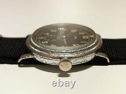 Vintage Rare Ww2 Military Pilots Aviator 40mm Men's Swiss Watch Homis 15 J