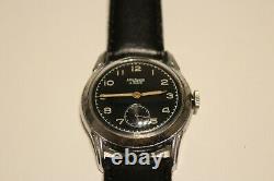 Vintage Rare Ww2 Military Sub Second Swiss Men's Mechanical Watch Sully Watch