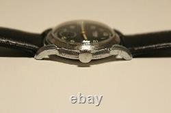 Vintage Rare Ww2 Military Sub Second Swiss Men's Mechanical Watch Sully Watch