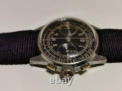 Vintage Rare Ww2 Military Swiss Men's Mechanical Chronograph Unbranded Watch