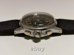 Vintage Rare Ww2 Military Swiss Men's Mechanical Chronograph Unbranded Watch