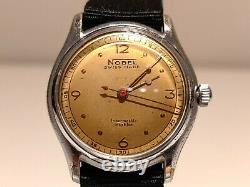 Vintage Rare Ww2 Military Swiss Square Men's Mechanical Watch Nobelimpermeable