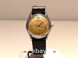 Vintage Rare Ww2 Military Swiss Square Men's Mechanical Watch Nobelimpermeable