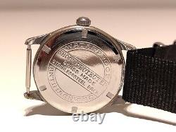 Vintage Rare Ww2 Military Swiss Square Men's Mechanical Watch Nobelimpermeable