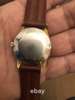 Vintage Rare Zodiac Guardsman Automatic Watch Gold Plated Swiss Made