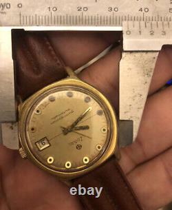 Vintage Rare Zodiac Guardsman Automatic Watch Gold Plated Swiss Made