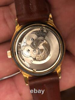 Vintage Rare Zodiac Guardsman Automatic Watch Gold Plated Swiss Made