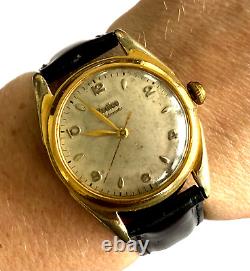Vintage Rare Zodiac Strong Bumper Automatic 1225 Swiss 17j Men's Watch Runs