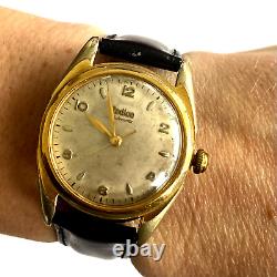 Vintage Rare Zodiac Strong Bumper Automatic 1225 Swiss 17j Men's Watch Runs