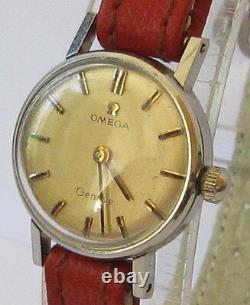 Vintage Rareomegaall Steel Genuine Swiss Ladies Mechanical Watch Cal. 620 # 499