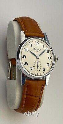 Vintage Renown Watch Swiss 15 Jewels Shock Resistant Beautiful Dial Serviced