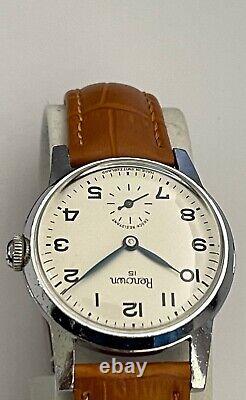 Vintage Renown Watch Swiss 15 Jewels Shock Resistant Beautiful Dial Serviced