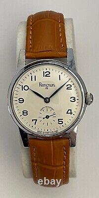 Vintage Renown Watch Swiss 15 Jewels Shock Resistant Beautiful Dial Serviced