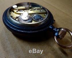 Vintage Revue Thommen -Digital Jump hour Pocket watch ca. 1900- Swiss RARE