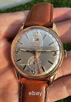 Vintage Roamer Calendar Date 17 Jewels Mens Swiss Made Watch Rare Dail