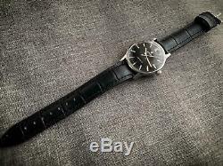 Vintage Roamer SeaRock Gents Manual Wind Watch, Rare, Swiss Black DIAL