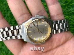 Vintage Rover Watch Swiss Made 1960's Automatic Very Rare 37mm Men's Silver Ss