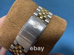 Vintage SANDOZ Rare Gold Dial men's automatic watch date 36mm ETA 2824 swiss