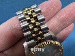 Vintage SANDOZ Rare Gold Dial men's automatic watch date 36mm ETA 2824 swiss