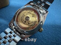 Vintage SANDOZ Rare Gold Dial men's automatic watch date 36mm ETA 2824 swiss