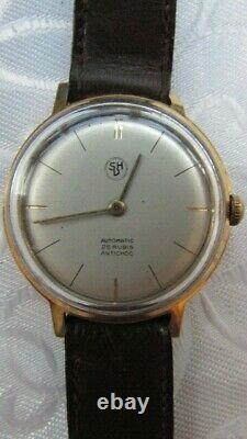 Vintage SDH Automatic Swiss FB 194 men's Rare Wrist Watches goldplated 10 mikron