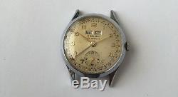 Vintage SEELAND Triple Date Calendar Watch 17 Jewels Swiss made Rare Fond Acier