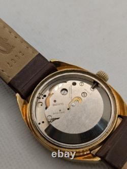 Vintage SICURA JUMP HOUR Self Winding Automatic Watch SWISS Works Great RARE