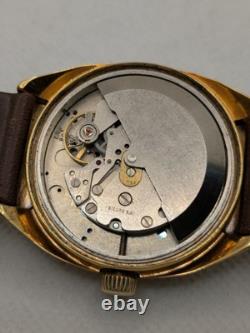 Vintage SICURA JUMP HOUR Self Winding Automatic Watch SWISS Works Great RARE