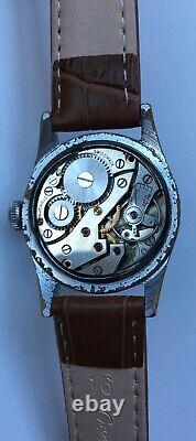 Vintage STANDARD Military watch 15 Jewels Swiss made Waterproof Unusual back