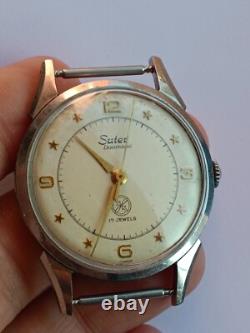 Vintage SUTER Duamatic 17 Jewels Swiss Men's Watch RARE