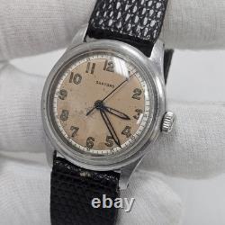 Vintage Sanford Mens Military Watch Rare WM. J. KAPPEL 17J Swiss Movement Runs