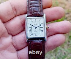 Vintage Savoy watch Tank mechanic Swiss watch Gold plated 1970s Rare Watch