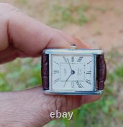 Vintage Savoy watch Tank mechanic Swiss watch Gold plated 1970s Rare Watch