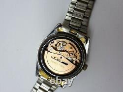 Vintage Sicura Full Lever Auto Day Date Mens Swiss Wrist Watch Super Rare