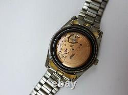 Vintage Sicura Full Lever Auto Day Date Mens Swiss Wrist Watch Super Rare